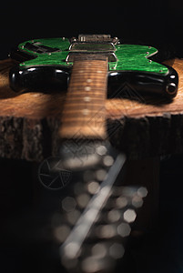 电吉他关上黑色硬石字符串歌曲森林岩石房间乐器音乐旋律背景图片