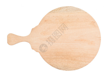 白上孤立的比萨板桌子粮食木板托盘圆形食物棕色盘子厨房白色背景图片