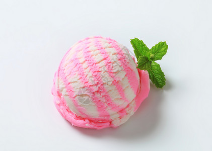 冻冻水果酸奶冰淇淋奶制品冰冻库存香草味道柠檬白色果子覆盆子粉色背景图片