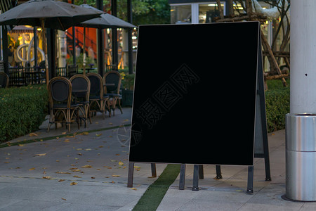 在许多餐馆背景上模拟标签标签餐厅黑色菜单城市小样空白生活背景图片