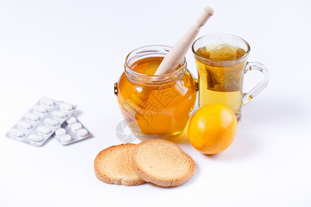 蜂蜜 茶茶和医药 流道概念高清图片