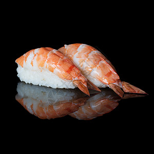 虾寿司反射美食海苔菜单黑色芝麻饮食筷子营养海洋高清图片
