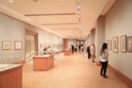 纽约大都会艺术博物馆博物馆的模糊背景女士大厅城市展示房间大都会展览艺术游客女孩背景
