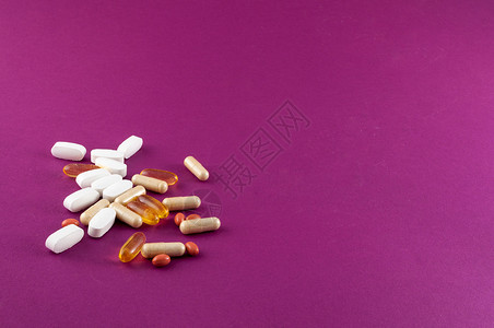 各种补充药丸药品药物胶囊营养药店疼痛药片饮食剂量治疗背景图片