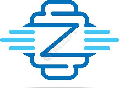 字母Z艺术组合插图字体收藏标签网络公司创造力互联网商业品牌背景图片