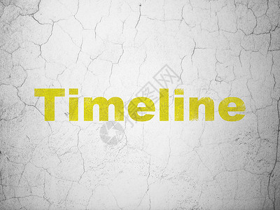背景墙上的时间概念时间线古董展示垃圾日程黄色历史水泥背景墙小时插图背景图片