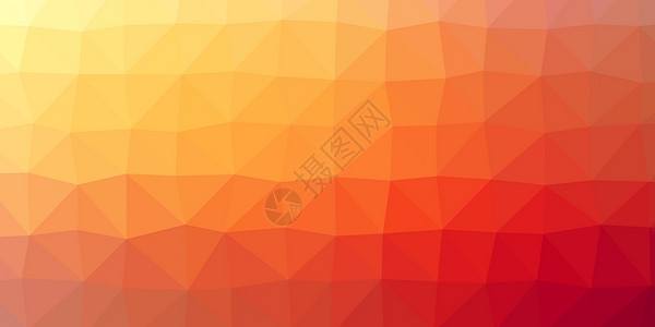 彩色多边形背景橙子插图墙纸三角形红色马赛克艺术黄色背景图片