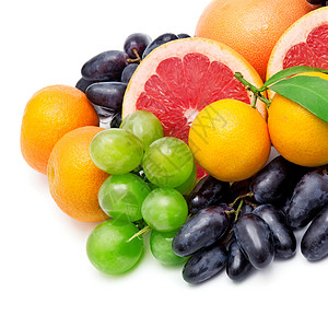 一套水果柚子饮食杂货乌木团体浆果柿子食物叶子青菜背景图片