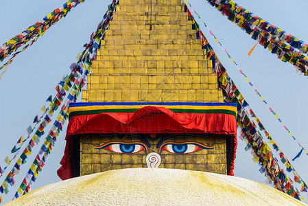 佛教眼睛素材尼泊尔纪念碑高清图片