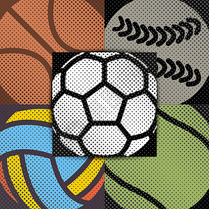 设置运动插图棒球游戏图标篮球足球矢量生活方式竞赛墙纸排球背景图片