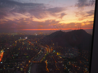 城市风景天空日落魔法背景图片