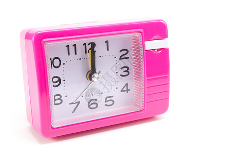 闹钟时间粉色指针手表背景图片