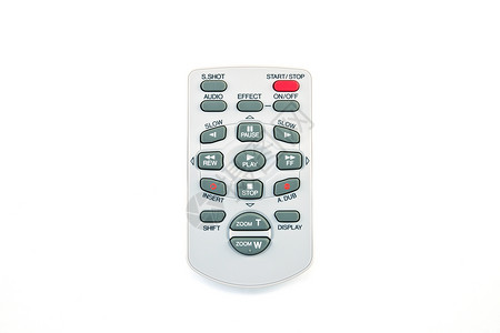 控制按钮在白色背景上孤立的远程控制Name电子产品屏幕按钮拇指红外线卫星娱乐展示键盘视频背景