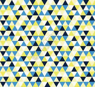 抽象几何三角形图案背景马赛克黄色插图钻石墙纸蓝色背景图片