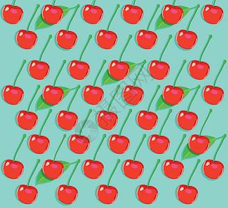 樱桃模式饮食营养花园果味水果背景图片