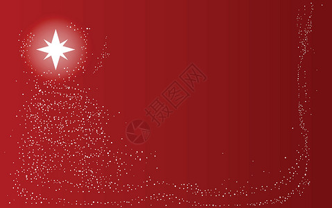 红点圣诞节背景艺术季节性季节下雪插图雪花星星绘画艺术品红色背景图片