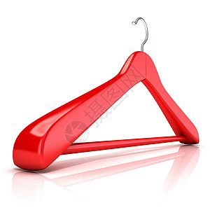 红色晒衣架 3D梳妆台服饰塑料洗衣店贮存房子裙子套装金属外套背景图片