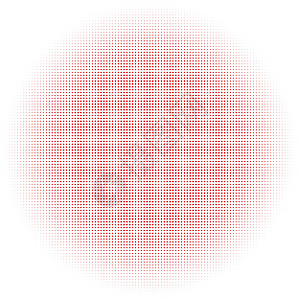红色圆圈半色调背景艺术品插图绘画艺术背景图片
