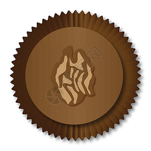 巧克力盒花栗漩涡咖啡巧克力艺术品核桃插图牛奶盒子绘画艺术背景图片