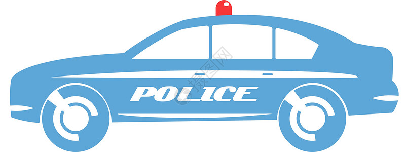 警察汽车公寓的设计运输交通插图发动机车辆驾驶速度轿车蓝色车轮背景图片