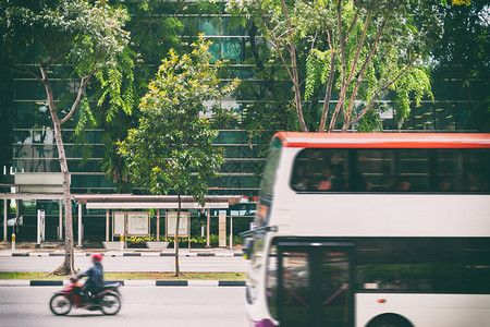 巴士插图公共汽车站运输乘客车站旅行巴士街道车辆民众城市交通背景