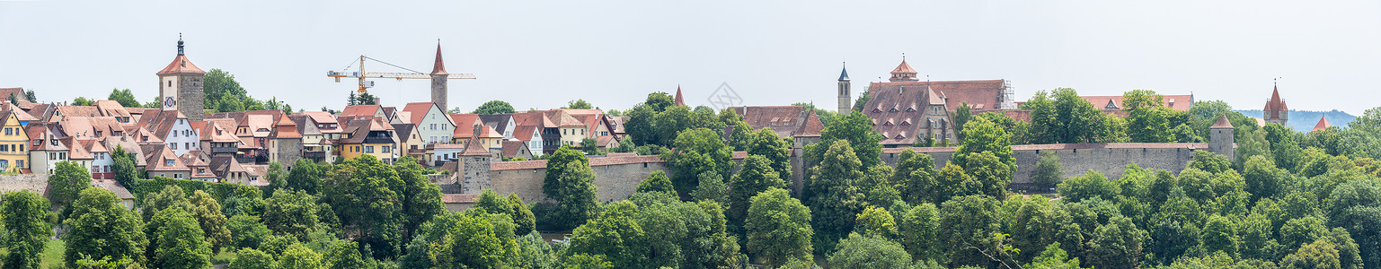 罗腾堡全景图图片