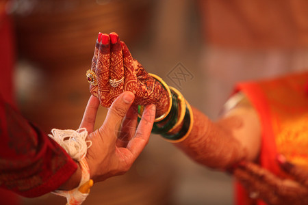 印度教徒结婚礼仪背景图片
