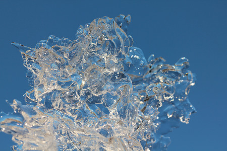 冰雪宏观背景寒冷玻璃季节冻结冷藏太阳茶点冰川水晶墙纸背景图片