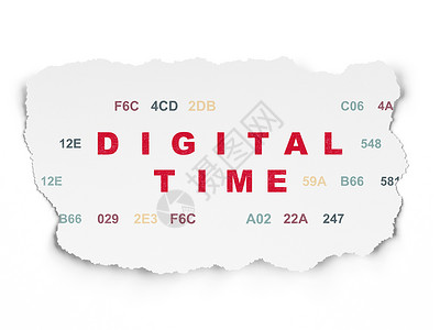 撕纸背景上的时间轴概念数字时间白色历史展示小时红色年表代码日程倒数运动背景图片
