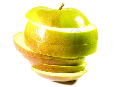 提取苹果切片层白色拆卸转化概念红色食物部门基因水果转型背景图片