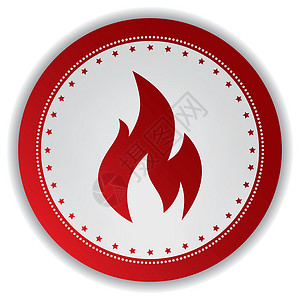 消防图标按钮火焰网站插图背景图片