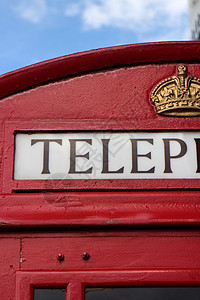 红色电话亭城市街道旅行民众摊位字母英语背景图片