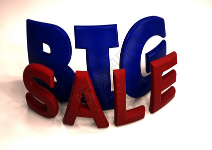 大 SALE 3D 插图的尺寸店铺红色生活标签营销零售商品广告商业庆典背景图片