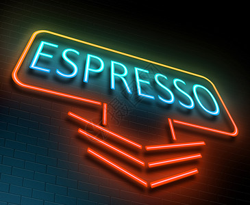 Espresso符号概念背景图片