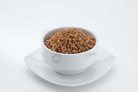 白餐粮食盘子美食谷物营养碎粒糖类午餐饮食维生素荞麦粥高清图片素材