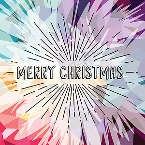 祝你圣诞快乐 colorfu标签标题绘画刻字彩虹插图打印卡片字体庆典背景图片