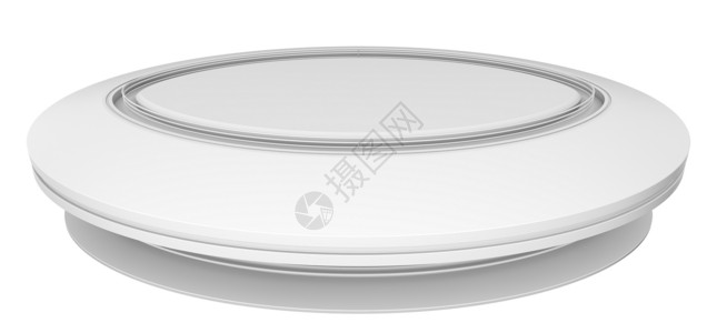空白白圆桌展览陈列柜商业插图3d桌子圆圈展示渲染白色背景图片