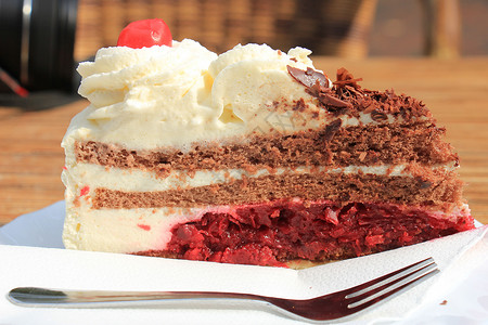 黑森林蛋糕店铺展示蛋糕食物甜点水果糕点零售奶油美食背景图片