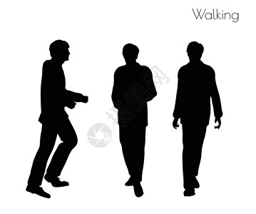 步行 pos 的人阴影冒充男性黑色姿势剪影男人插图男生背景图片