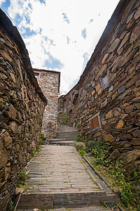 古老的墙片葡萄牙典型的先歇式家庭手工乡村片岩游客工艺建筑学旅游石头旅行丘陵背景
