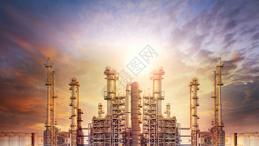建造炼油厂燃料建筑高清图片