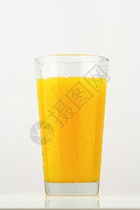 橙汁杯子冷饮饮料玻璃果汁水果橙子背景图片