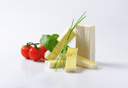乳酪 薄白皮霉菌白色砖块食物奶制品美食背景图片