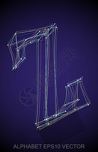 多色速写 Z 的矢量插图 手绘 3D Z草图收藏字体英语金属阴影数字蓝色反射艺术背景图片