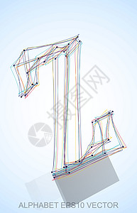 多色速写 Z 的矢量插图 手绘 3D Z金属收藏凸版字体蓝色数字草图艺术字母英语背景图片