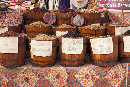 埃及街市市场芳香旅行草药集市旅游香料生活贸易食物烹饪背景图片