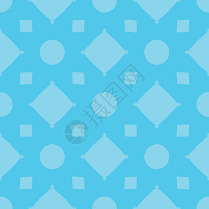 达伽马图案无缝抽象几何明亮 十字 正方形 菱形 圆形 伽马蓝 插图矢量 用于网站 印刷 纸张 布料 装饰 设计等 EPS 10插画