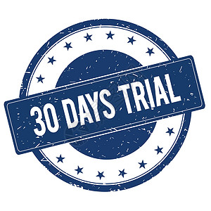 30天 Trial印章标志背景图片