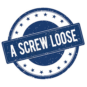 一枚Screw LOSE印章标志背景图片