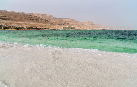 约旦死海死海的风景旅行环境蓝色太阳药品海岸矿物海滩支撑假期背景